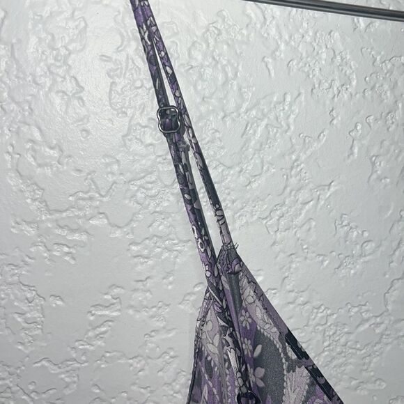 NWT Nili Lotan SHORT CAMI DRESS PURPLE PAISLEY PRINT Large Silk - Picture 8 of 16